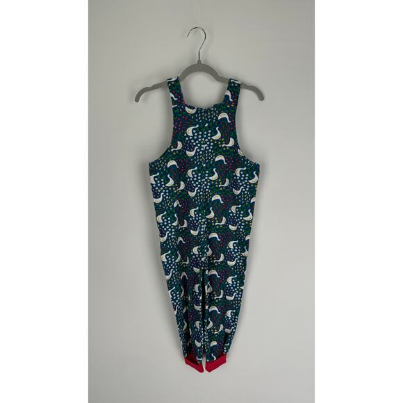 Frugi Parsnip Dungaree Blue Springtime Geese Unisex Kid 3-4Y Overalls New Cotton - Picture 9 of 9